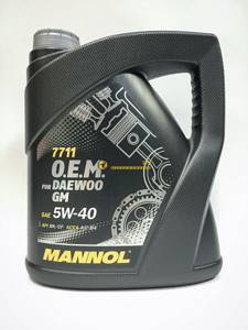 Mannol O.E.M. for Daewoo GM 5w40, 4л